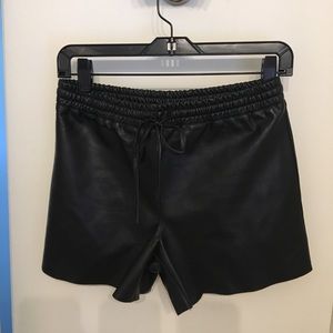 Bailey 44 faux leather shorts